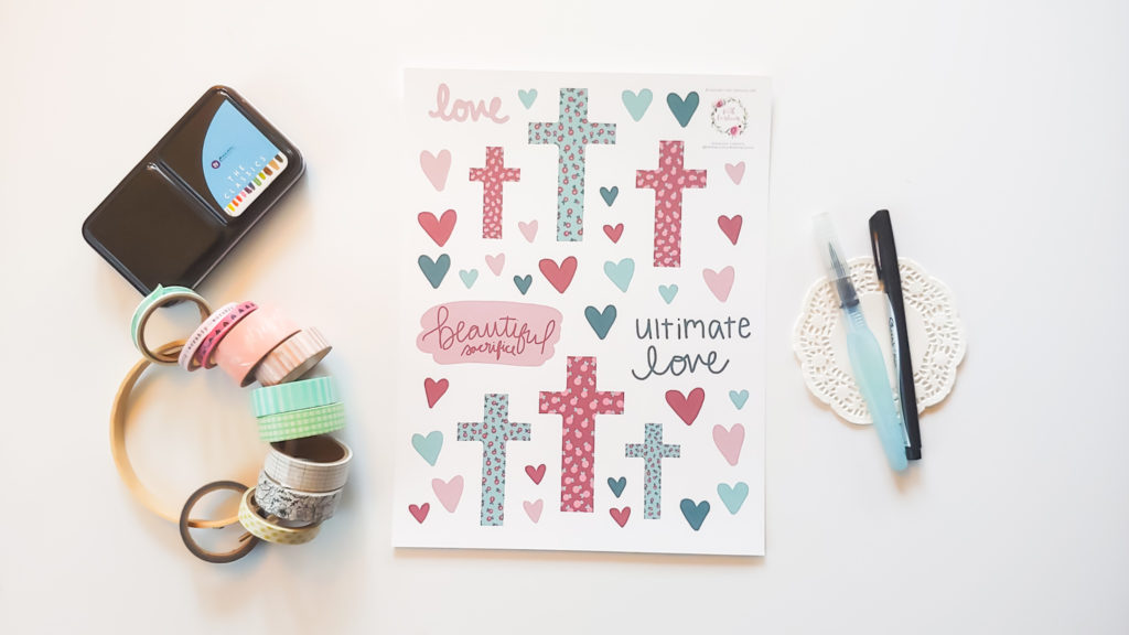 Lovely Colorful Christian Printable Embellishment Freebie  Bible journaling  printables, Project life freebies, Bible journaling